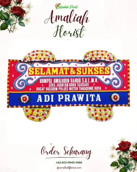 Papan Bunga Ucapan Selamat Rangi Mulya